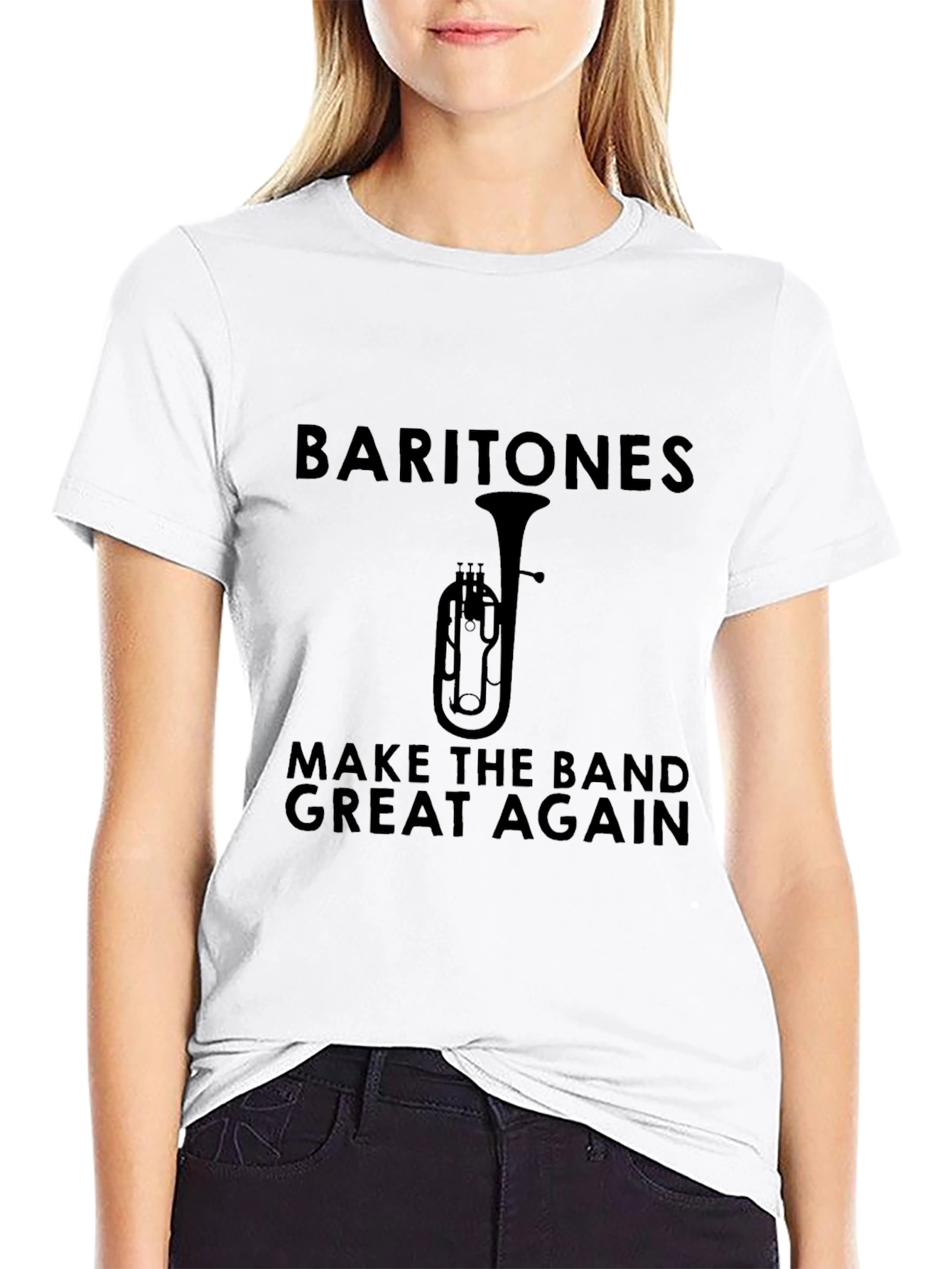 Baritone Make The Band Great Again Black T-Shirt