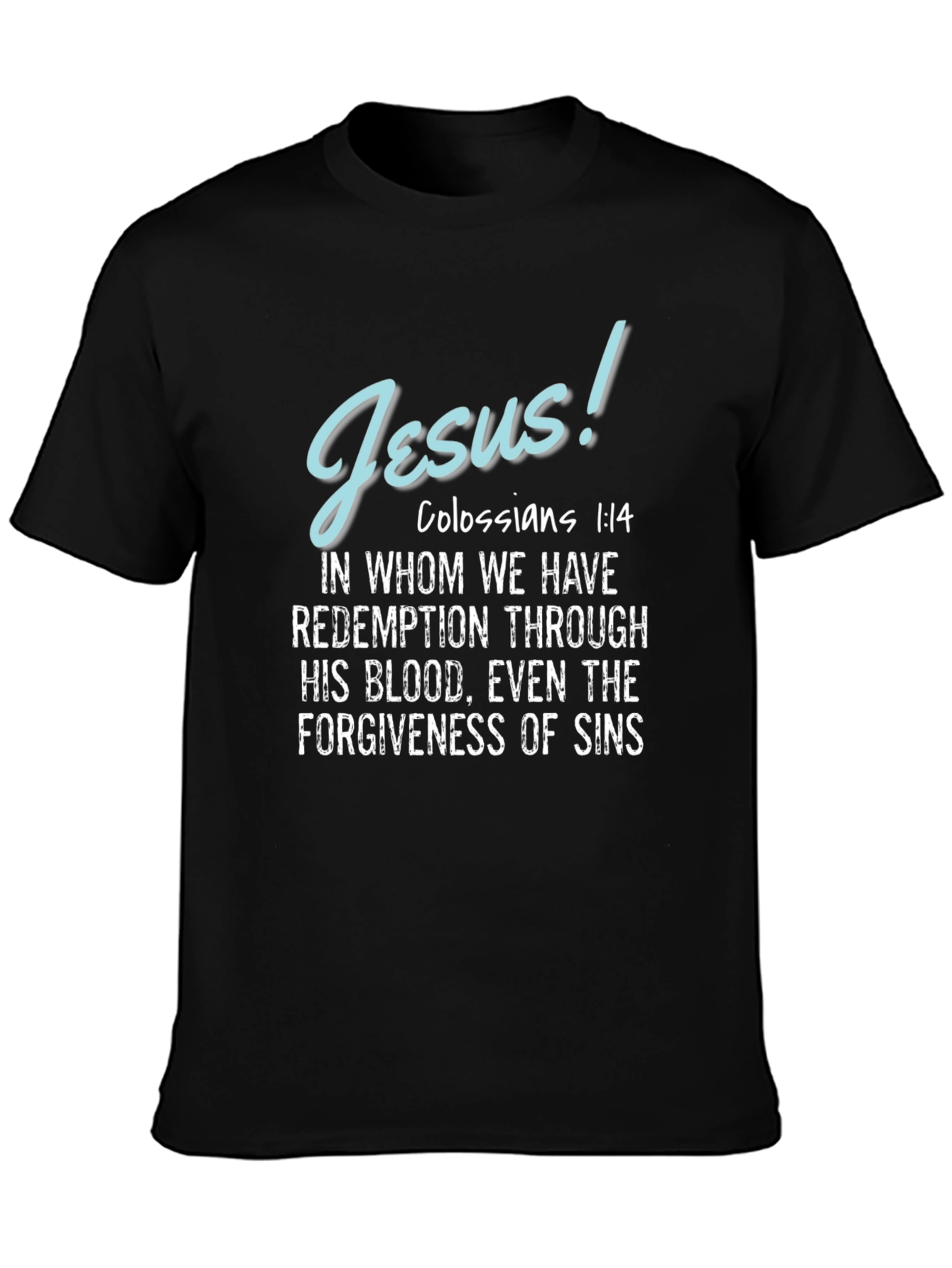 Jesus Colossians 1:14 T-Shirt Christian Apparel