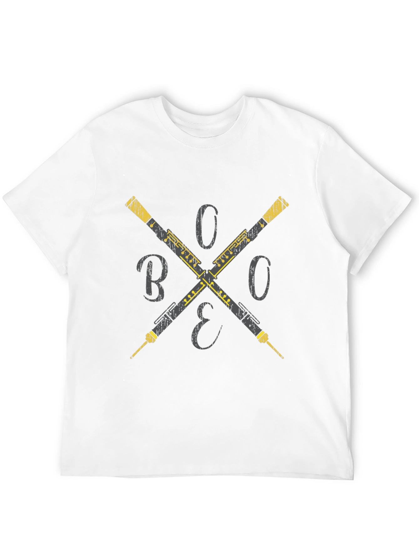 Oboe Cross T-Shirt - Musicians Style