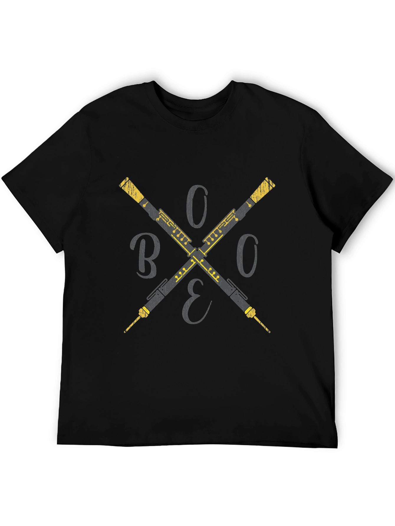 Oboe Cross T-Shirt - Musicians Style