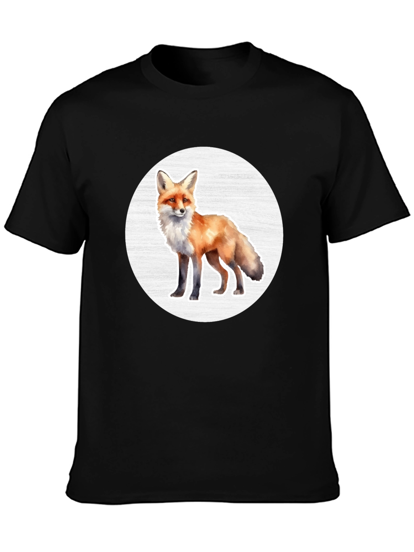 Fox Graphic Tee - Black Unisex T-Shirt