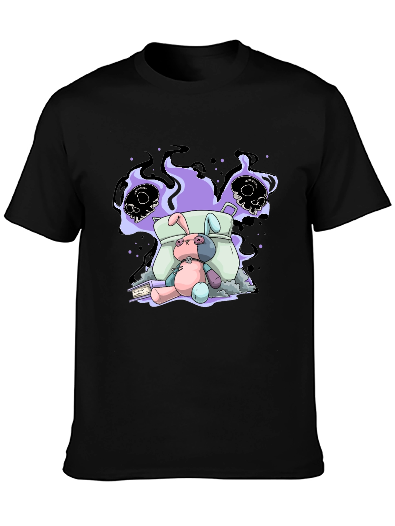 Spooky Bunny Graphic Tee - Unisex Cotton T-Shirt