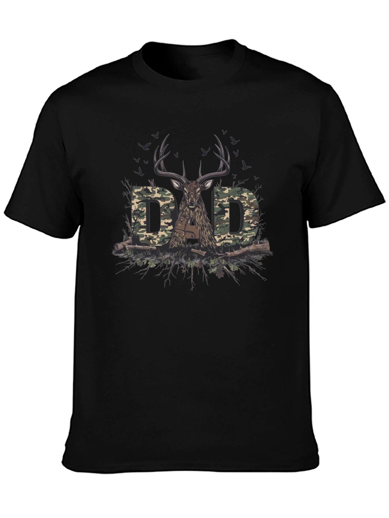 Dad Camo Deer Hunting T-Shirt