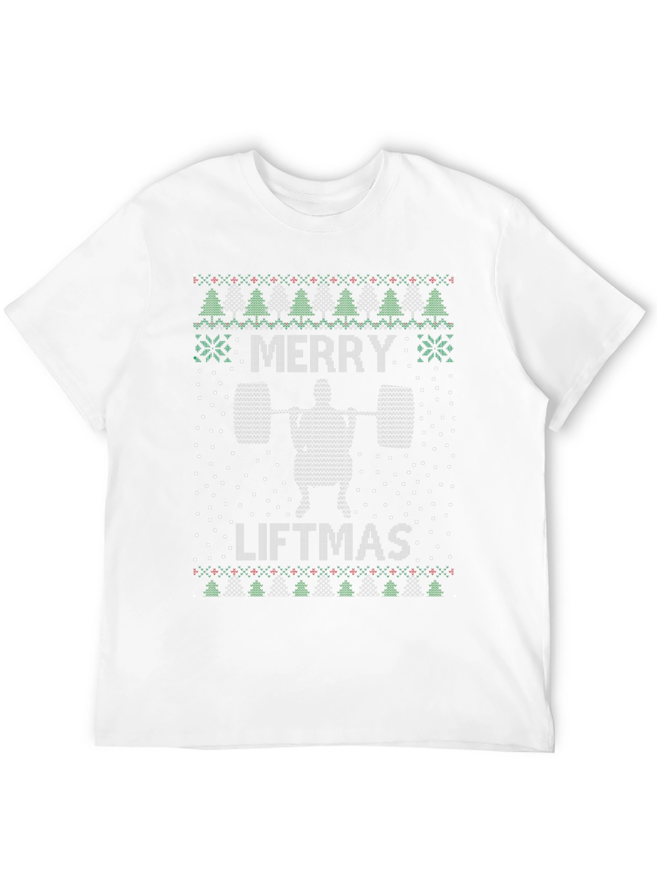 Merry Liftmas Ugly Christmas Sweater Workout T-Shirt