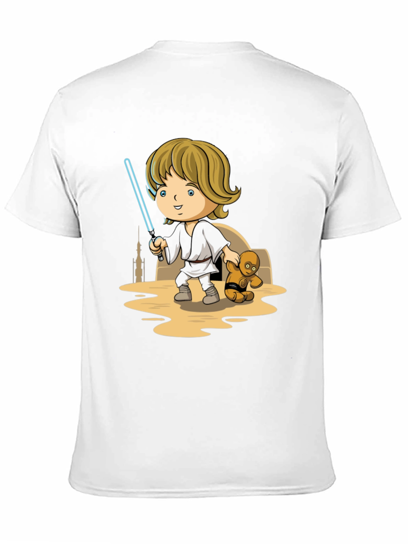 Star Wars Luke Skywalker Cartoon T-Shirt
