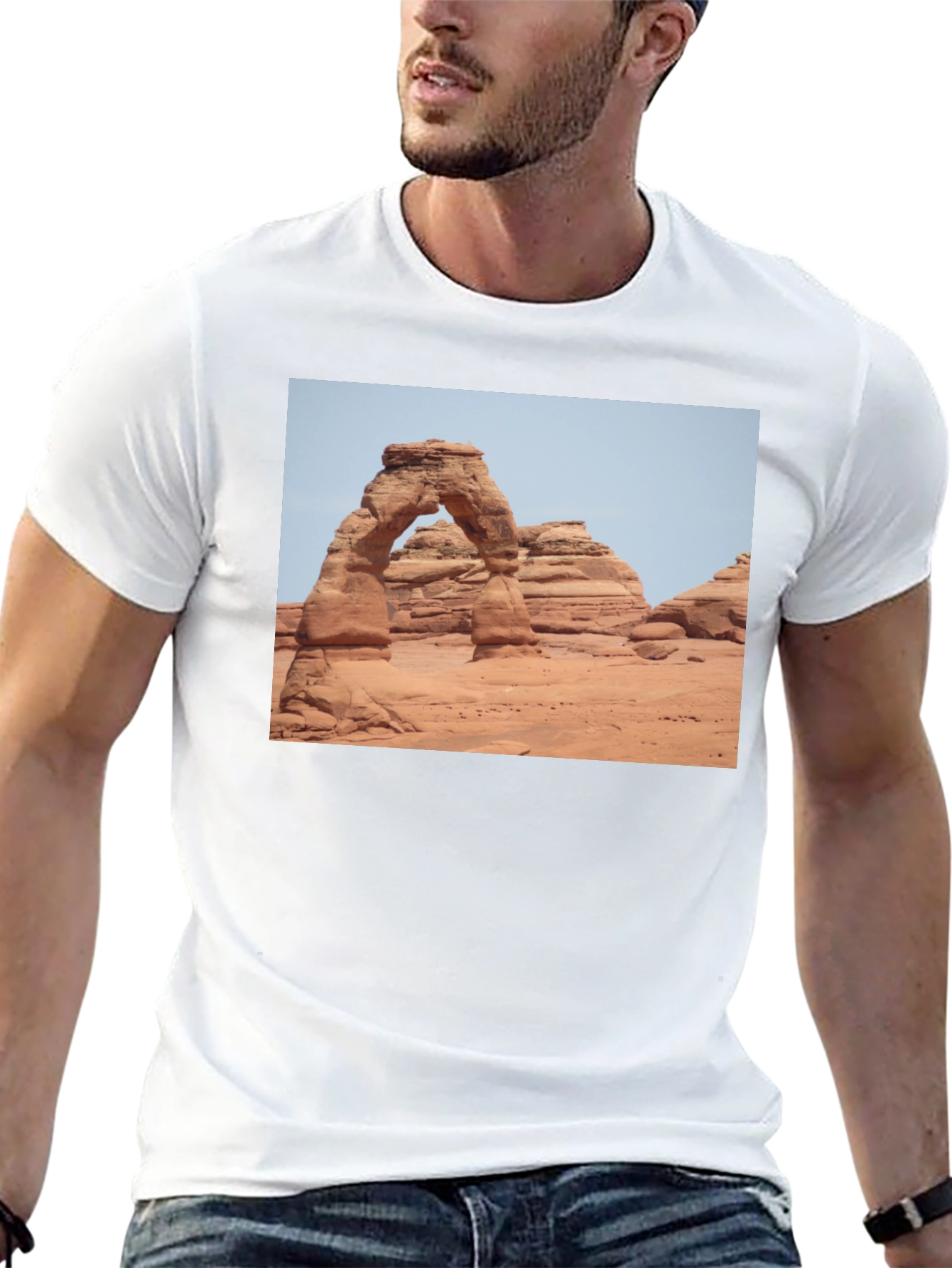 Arches National Park Graphic Tee - Black Cotton Blend