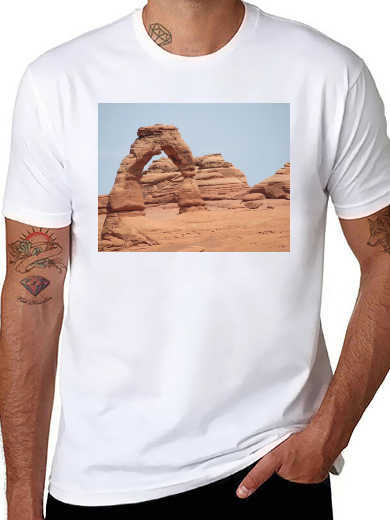 Arches National Park Graphic Tee - Black Cotton Blend