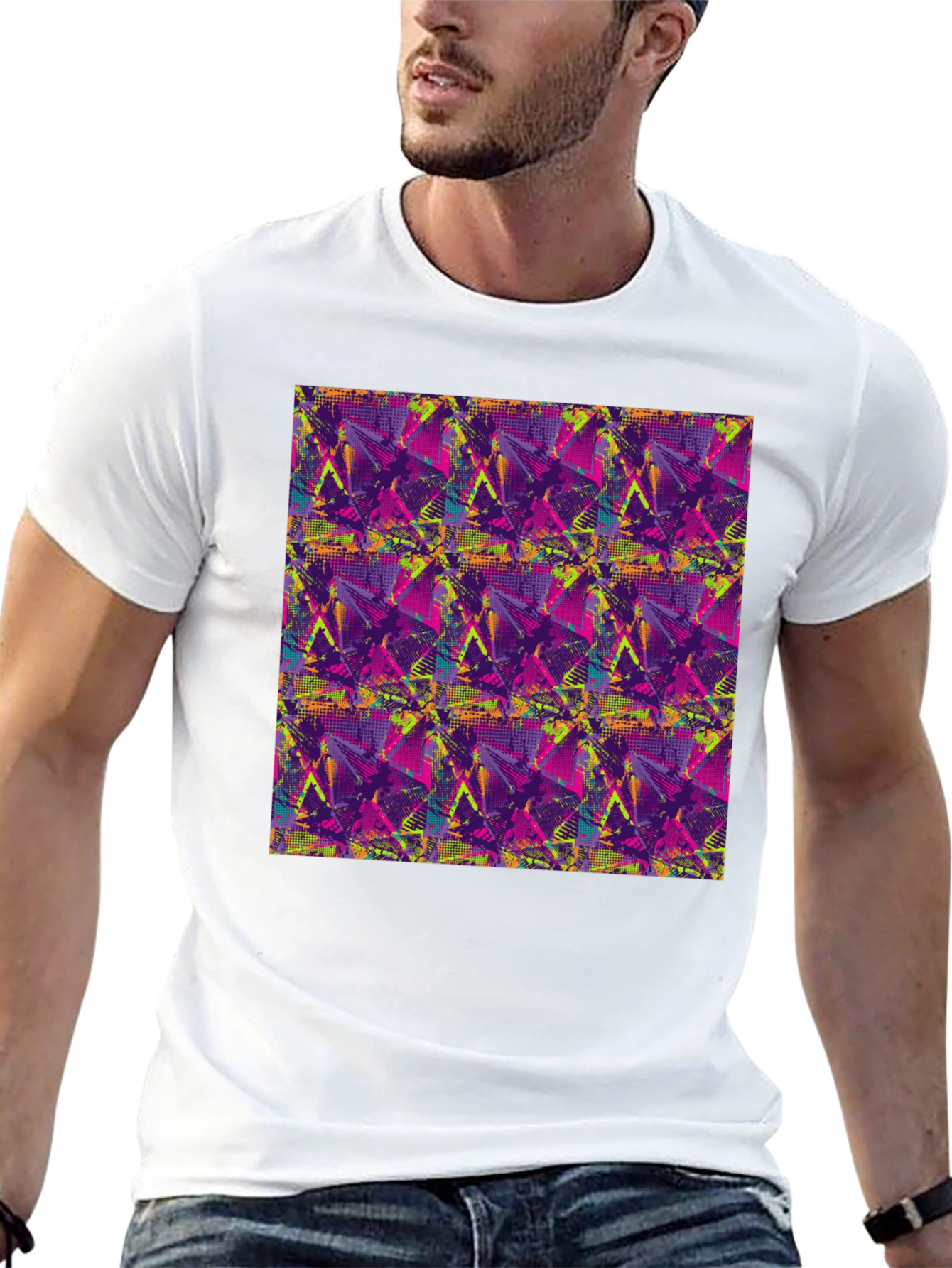 Abstract Graphic Print Tee