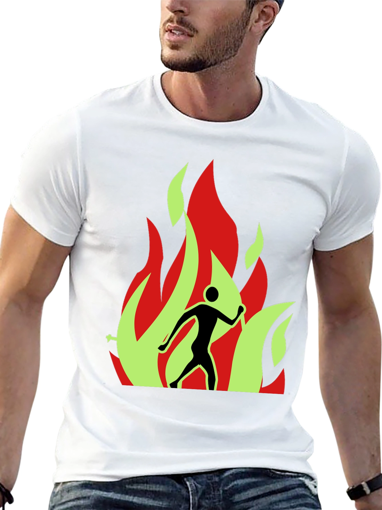 Burning Man Graphic Tee - Black T-Shirt