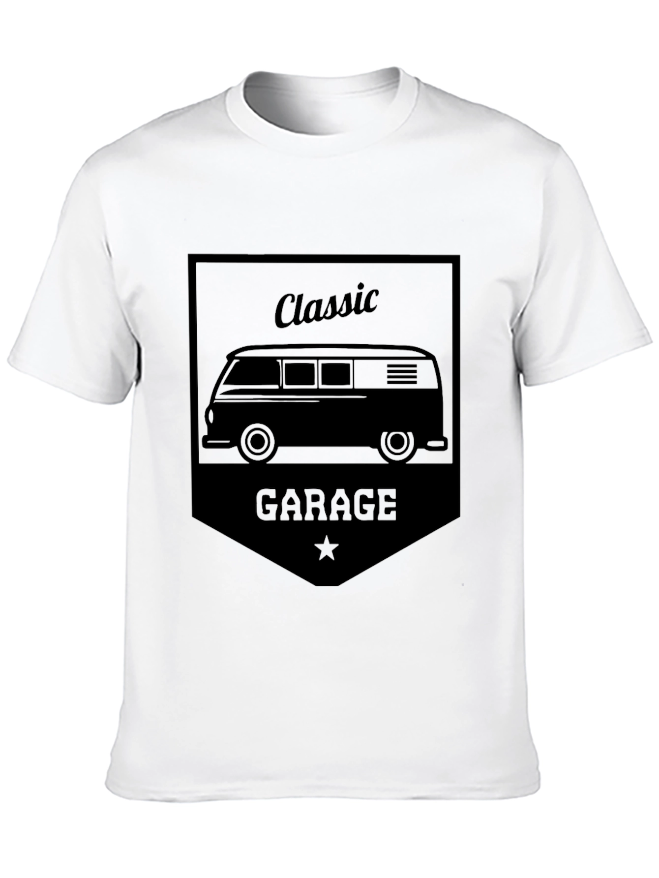 Classic Garage Van Graphic Tee - Retro Style