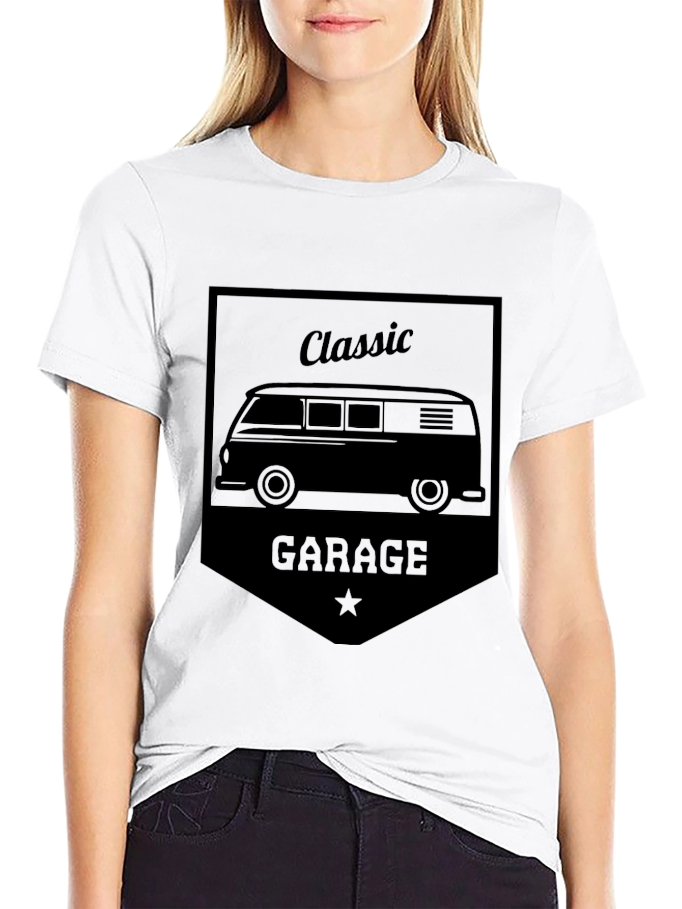 Classic Garage Van Graphic Tee - Retro Style