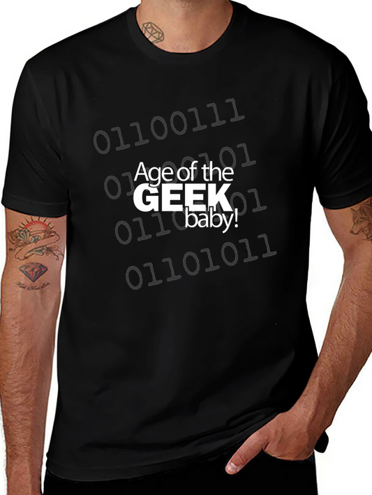 Age of the Geek T-Shirt - Binary Code Graphic Tee