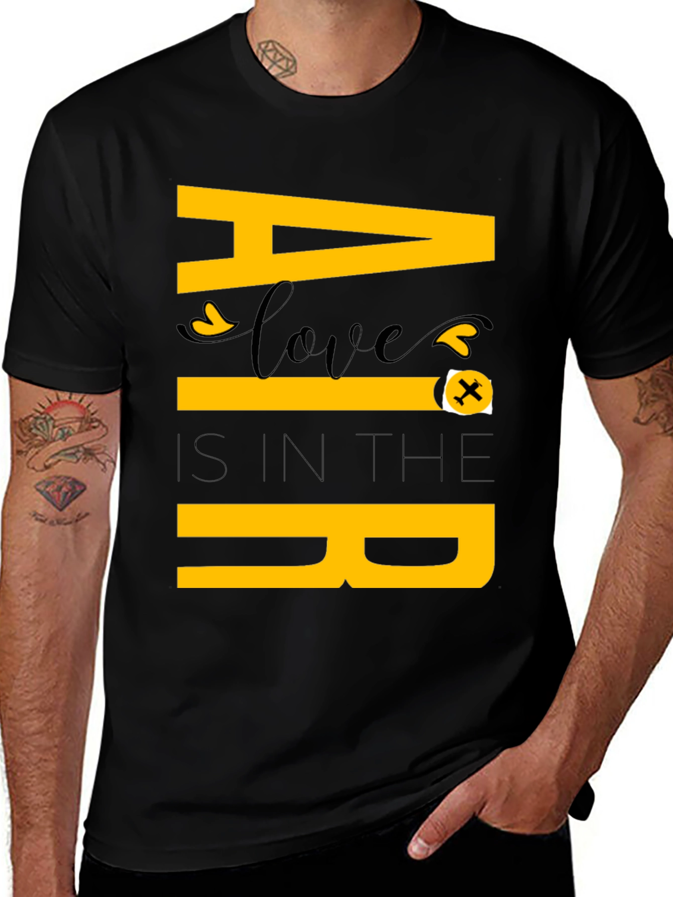 Air Love Graphic Tee - Unique Aviation Inspired Shirt