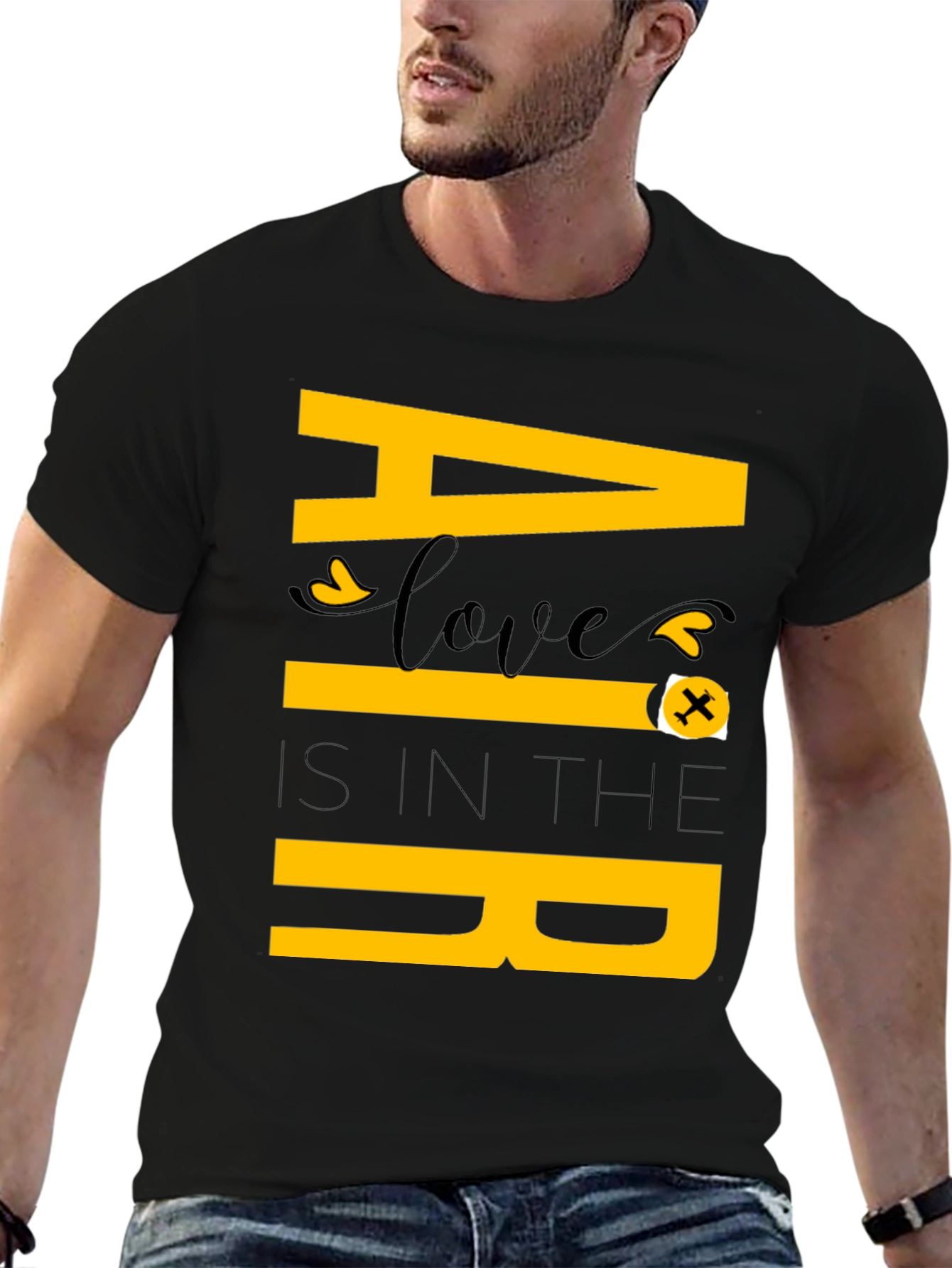 Air Love Graphic Tee - Unique Aviation Inspired Shirt