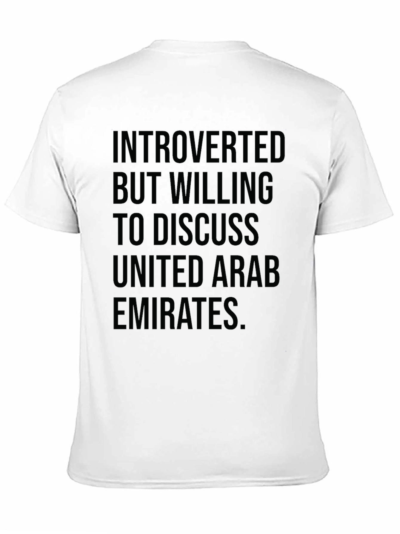 Introverted But Willing to Discuss UAE T-Shirt