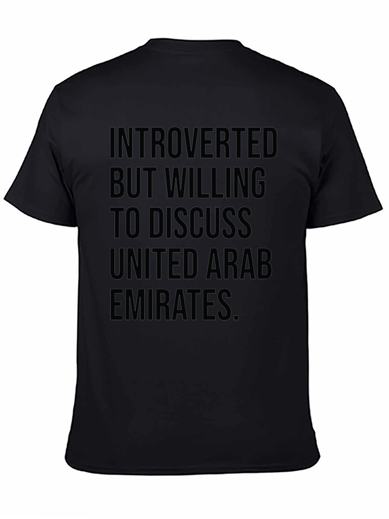 Introverted But Willing to Discuss UAE T-Shirt