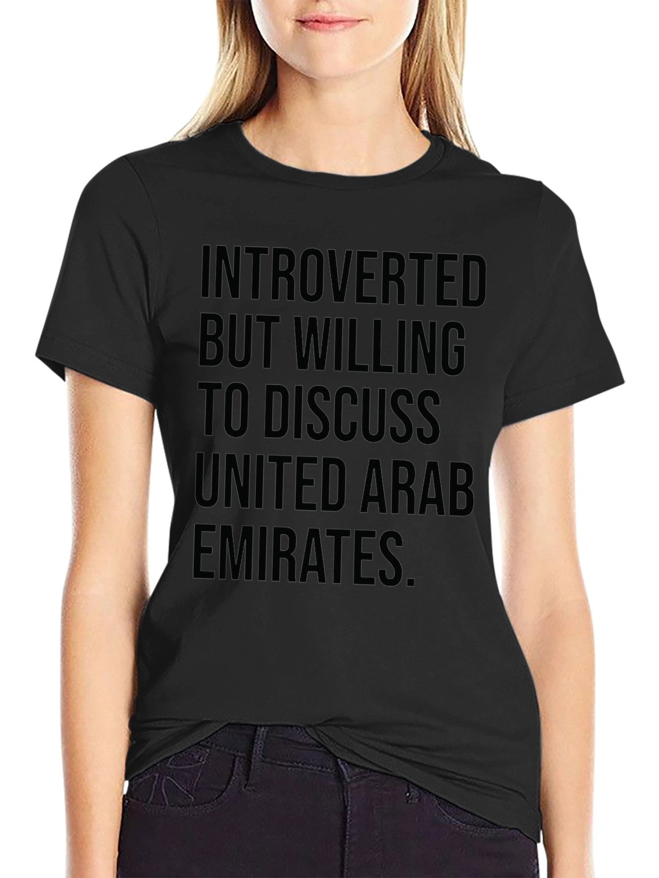 Introverted But Willing to Discuss UAE T-Shirt