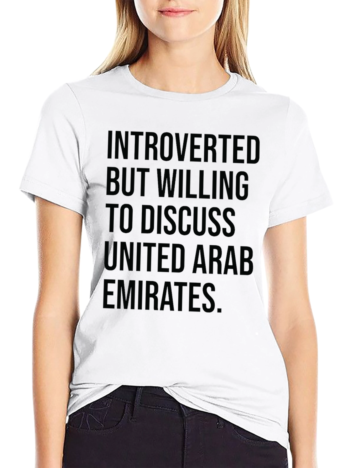 Introverted But Willing to Discuss UAE T-Shirt