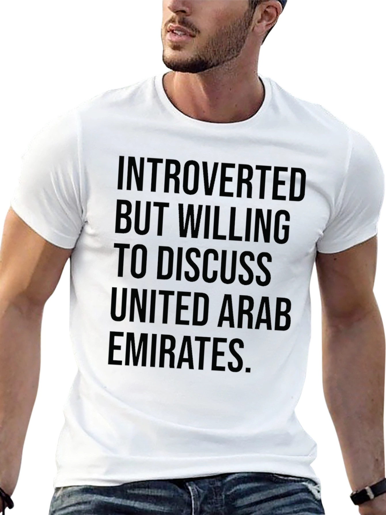 Introverted But Willing to Discuss UAE T-Shirt