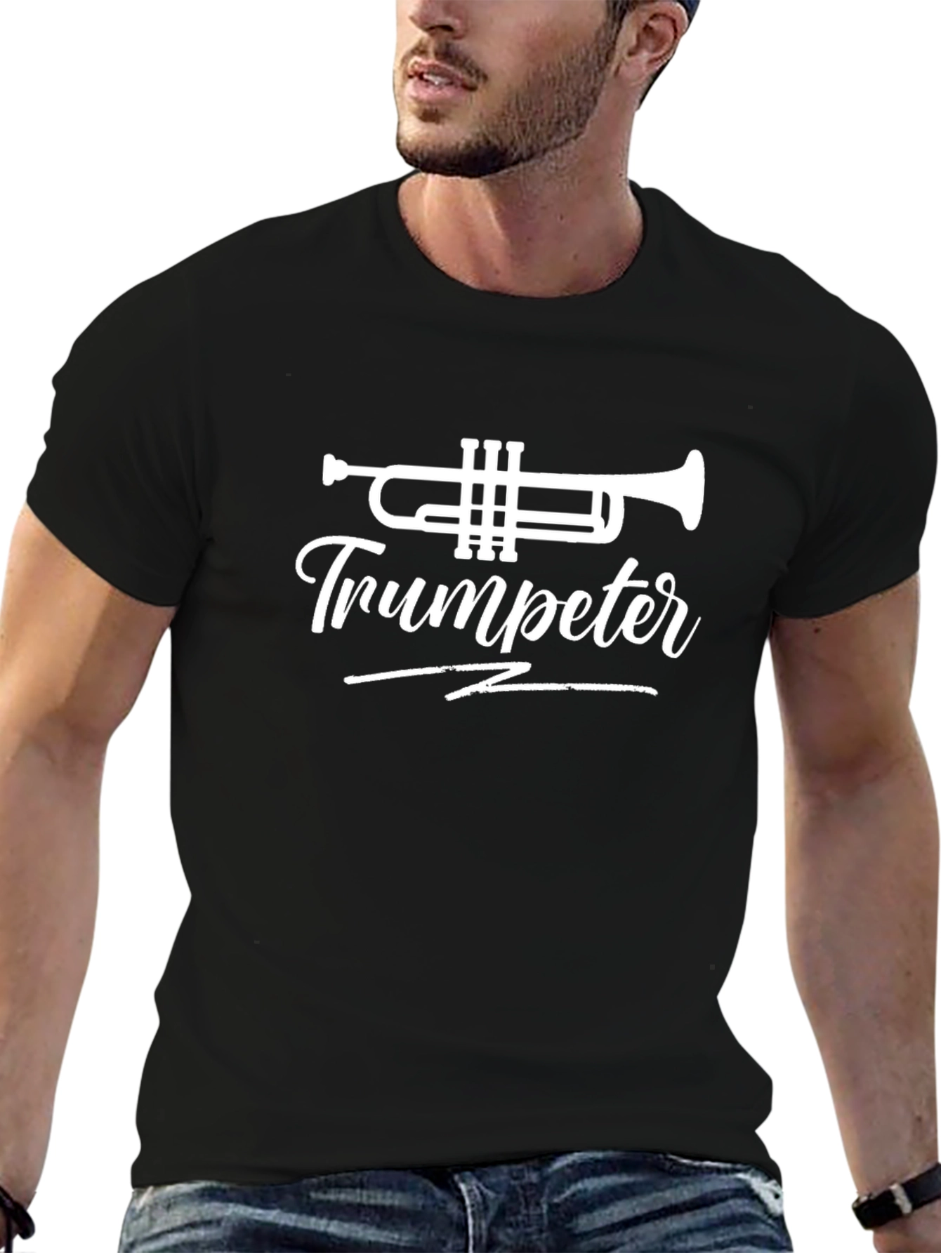 Trumpeter Graphic Tee - Musician T-Shirt