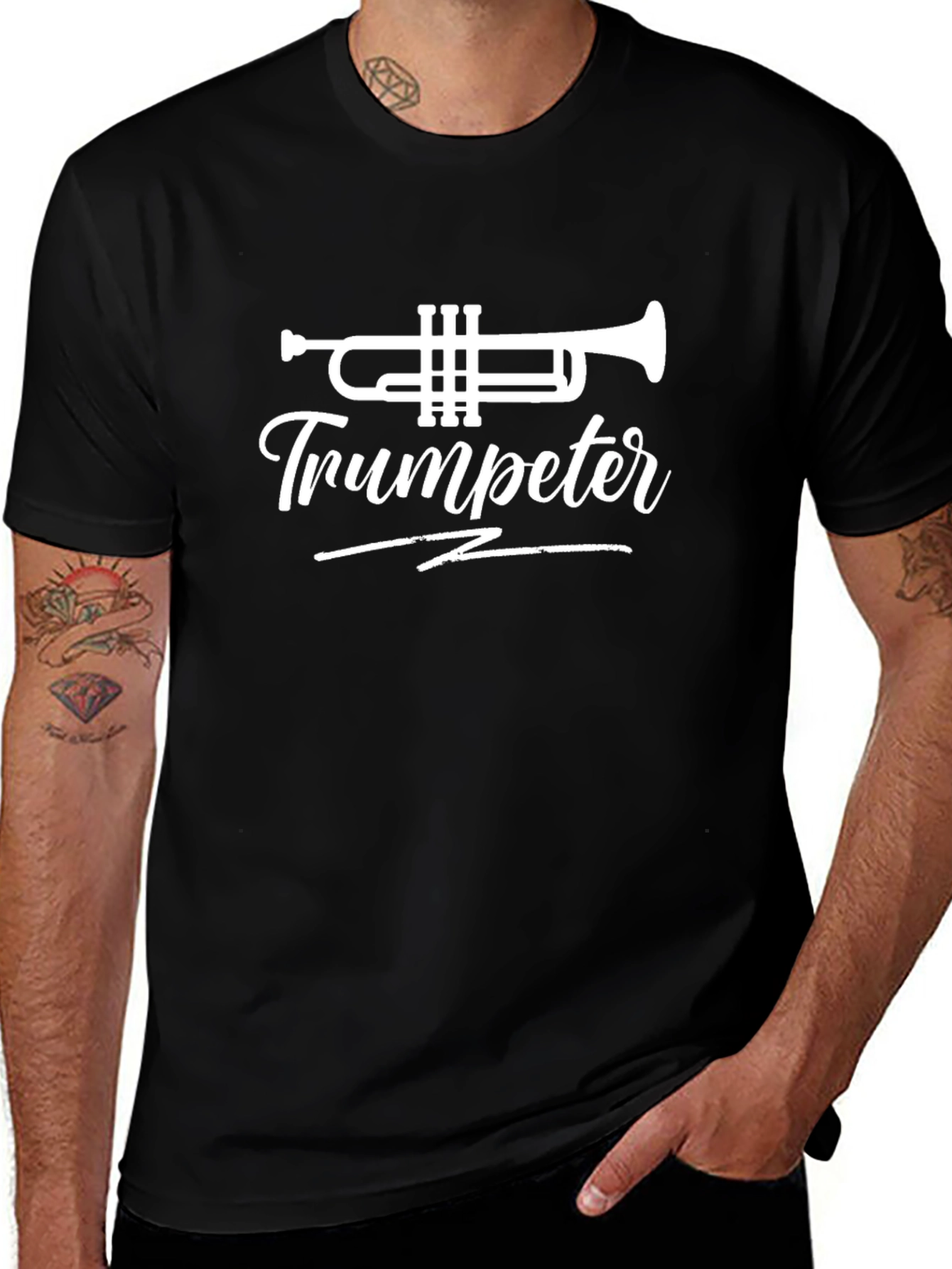 Trumpeter Graphic Tee - Musician T-Shirt