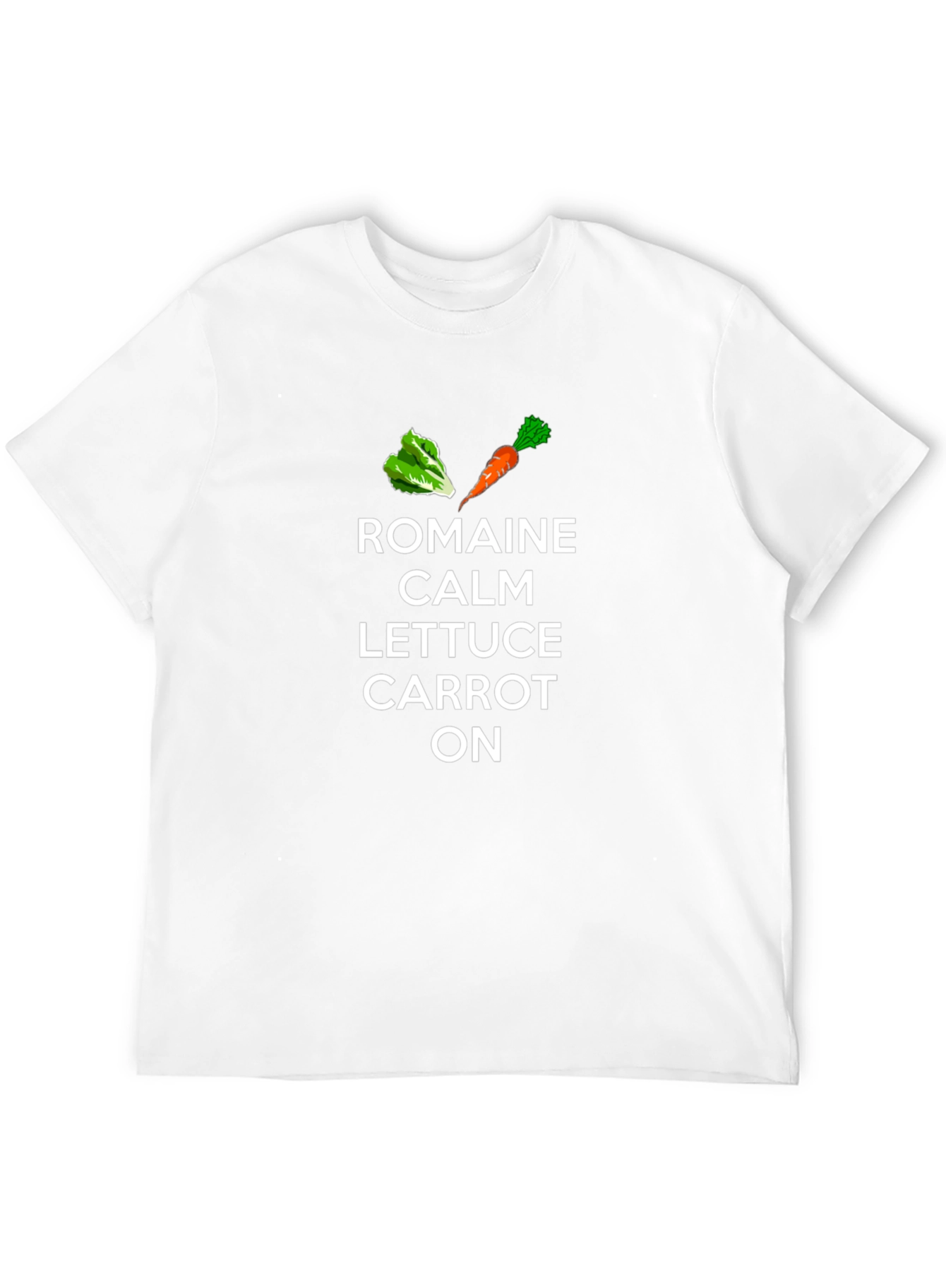 Romaine Calm Lettuce Carrot On T-Shirt