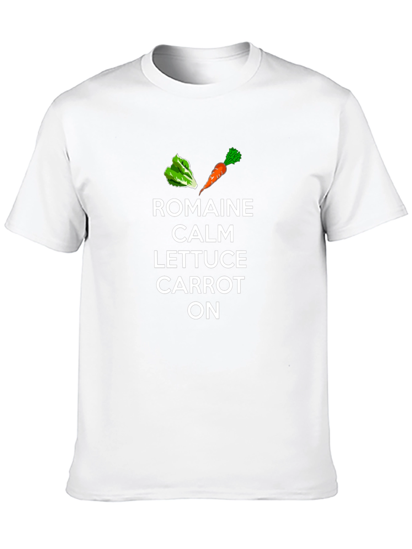 Romaine Calm Lettuce Carrot On T-Shirt