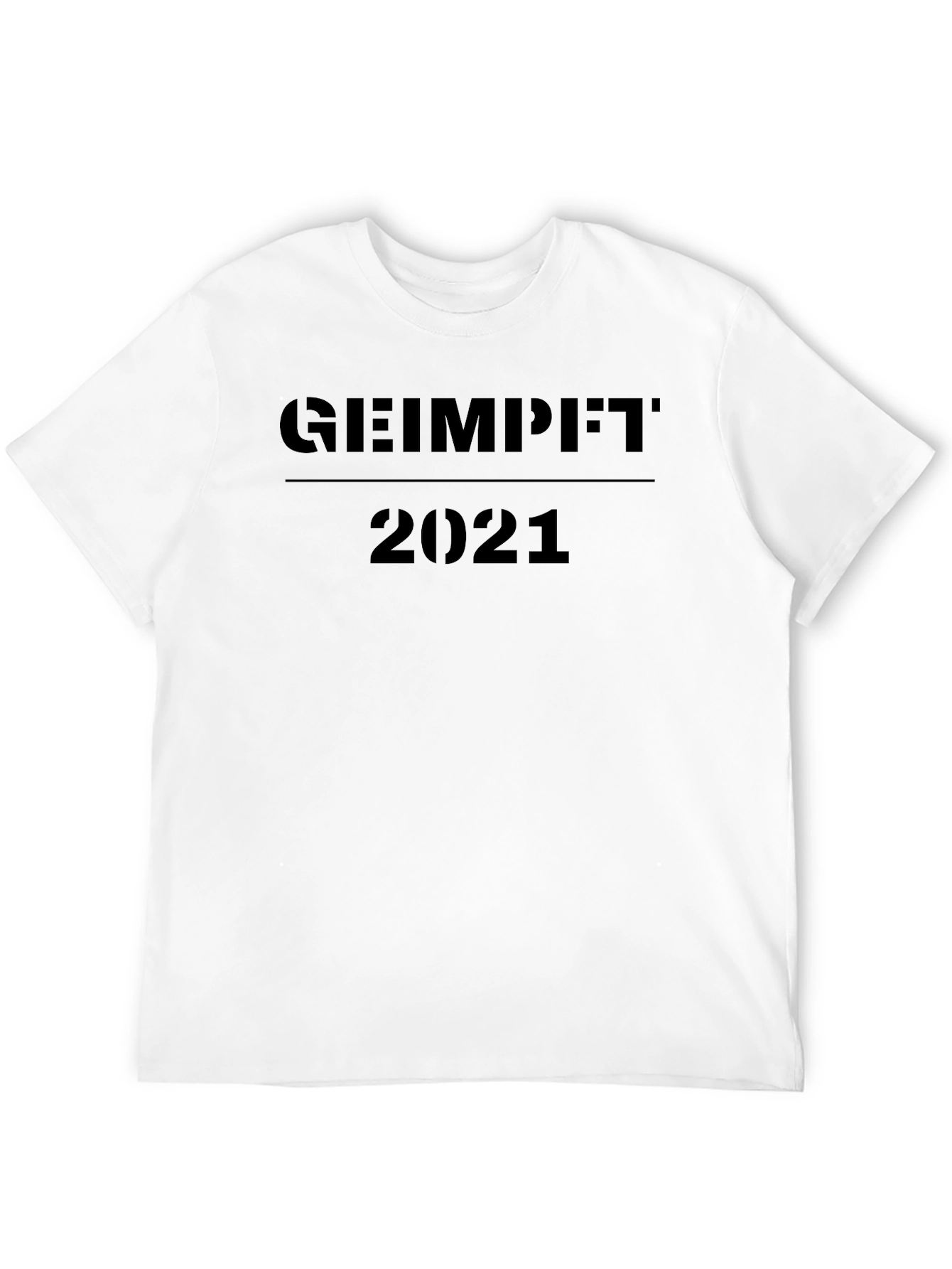 Geimpft 2021 Black T-Shirt