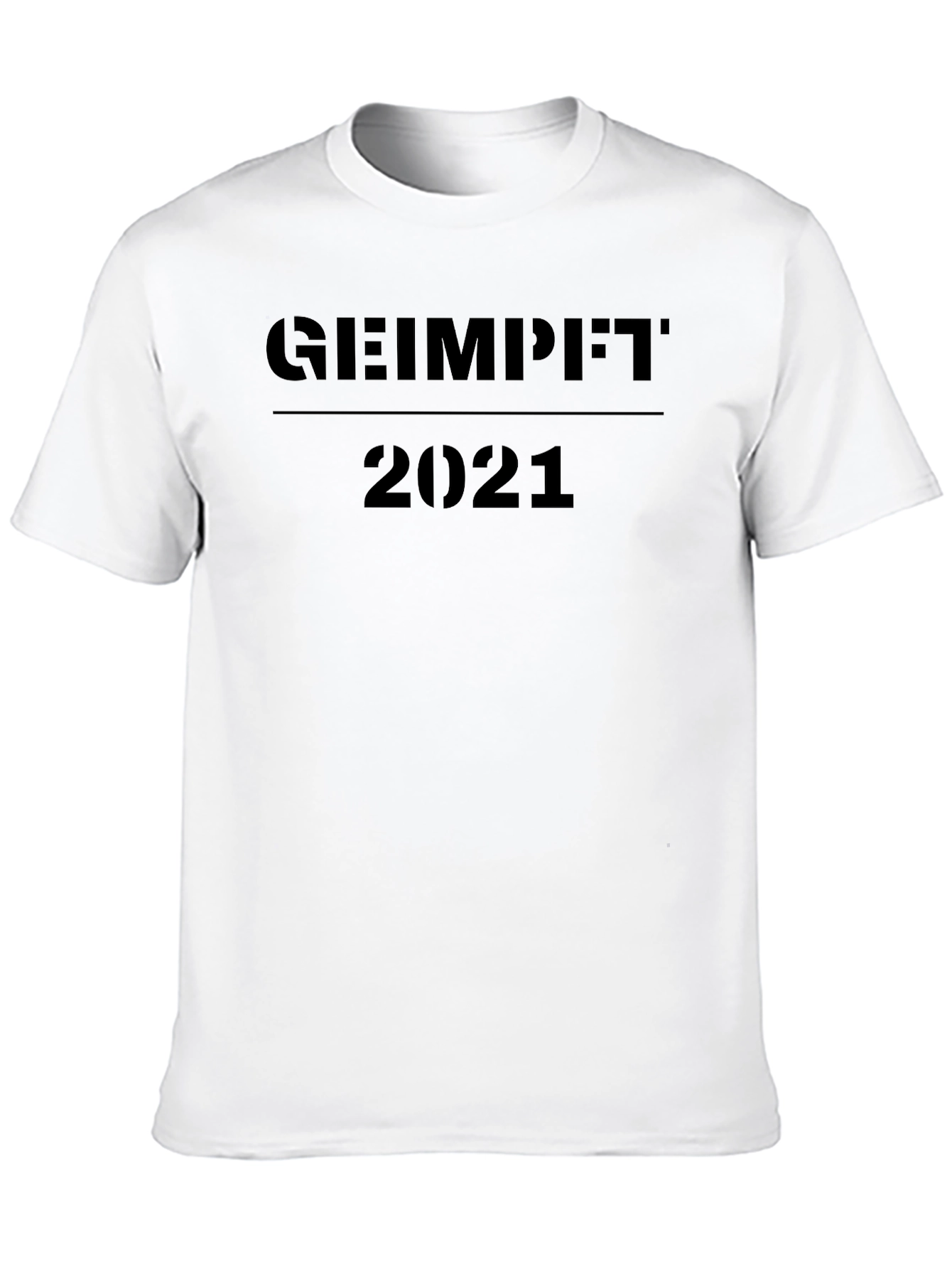 Geimpft 2021 Black T-Shirt