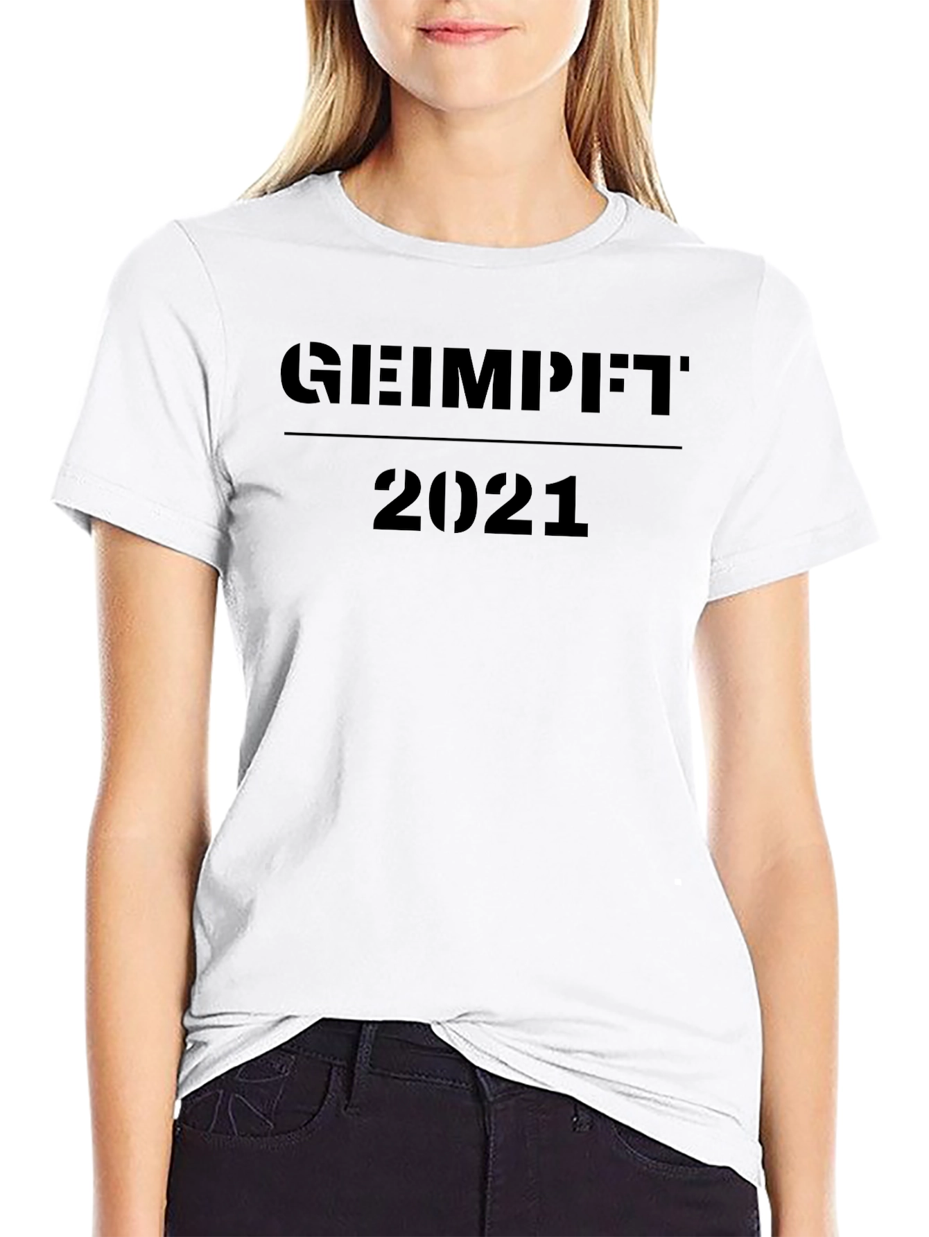 Geimpft 2021 Black T-Shirt