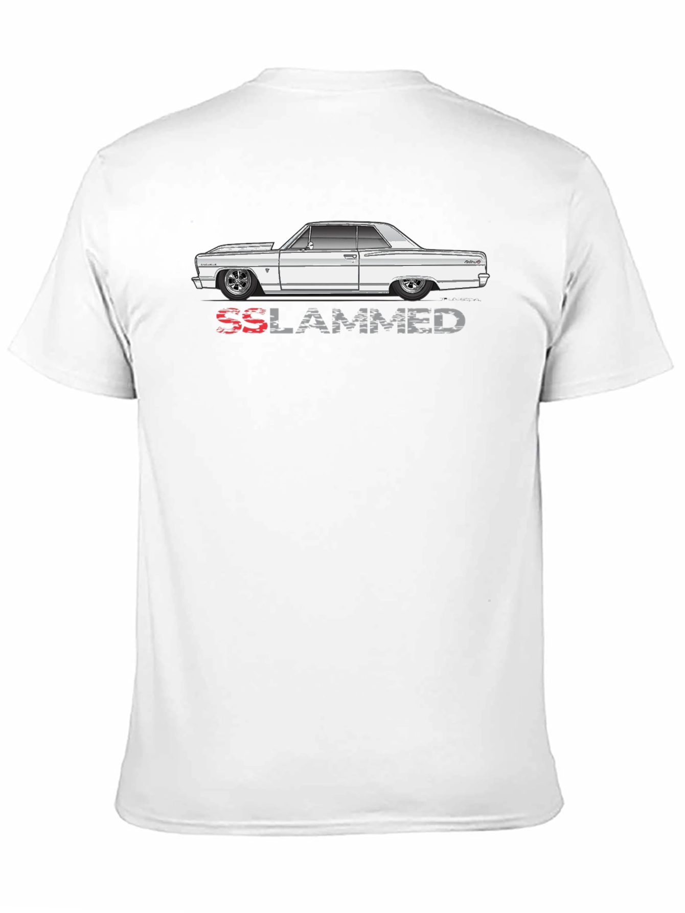 SS Slammed Car Graphic Tee - Classic Car Enthusiast