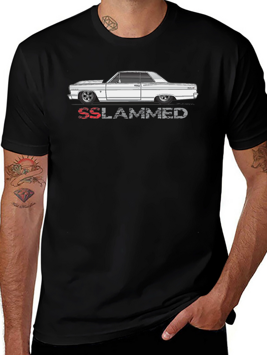 SS Slammed Car Graphic Tee - Classic Car Enthusiast