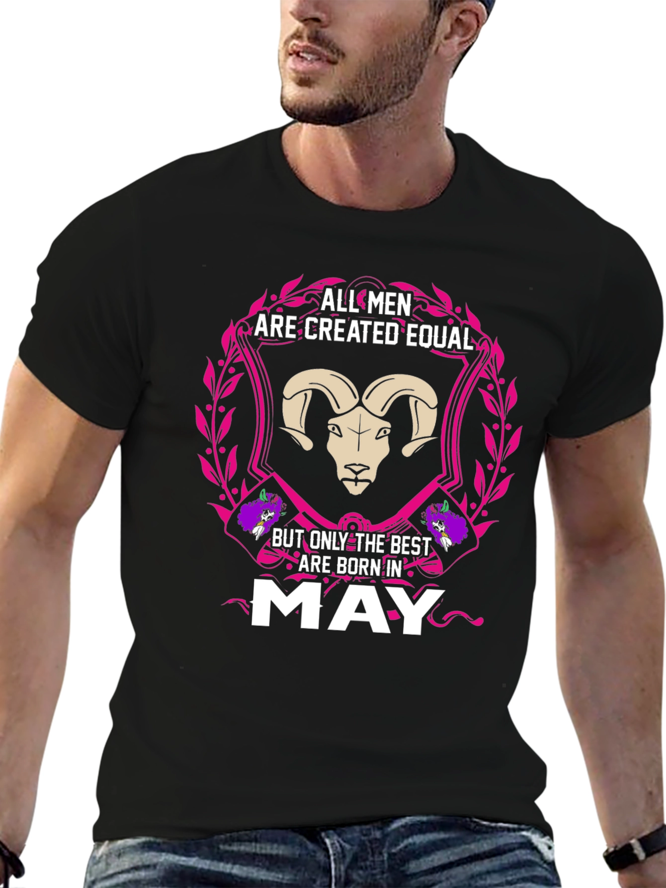 All Men are Created Equal May Birthday T-Shirt