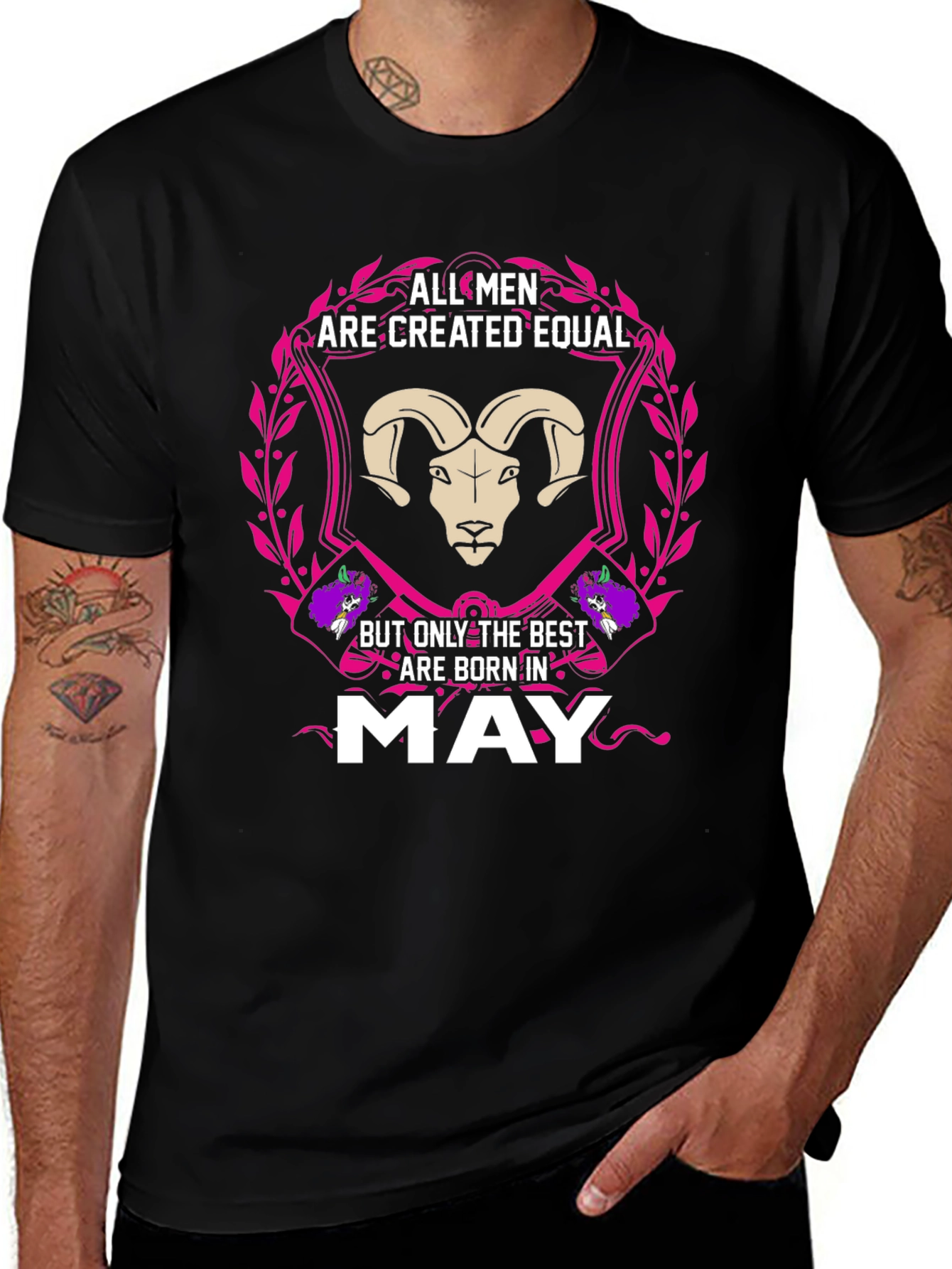 All Men are Created Equal May Birthday T-Shirt