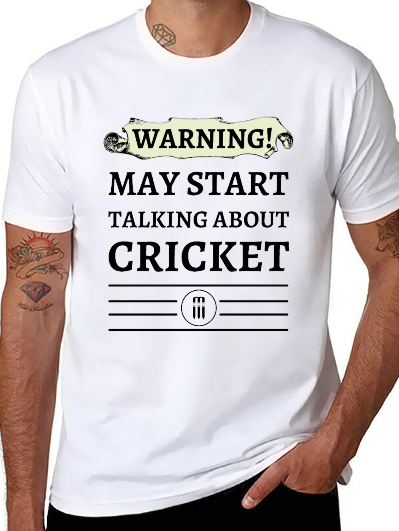 Warning! May Start Talking About Cricket T-Shirt