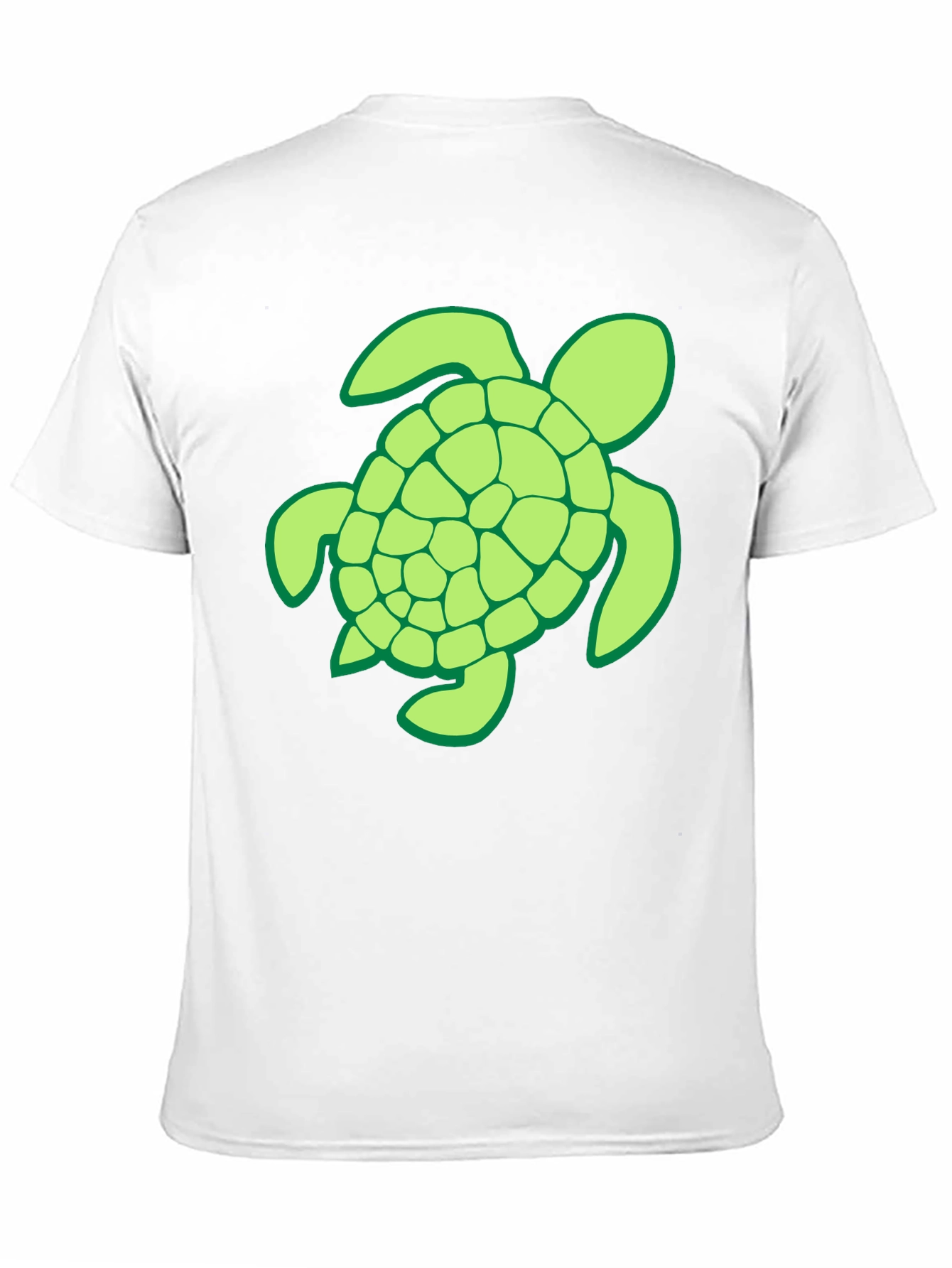 Turtle Graphic T-Shirt - Casual Black Tee