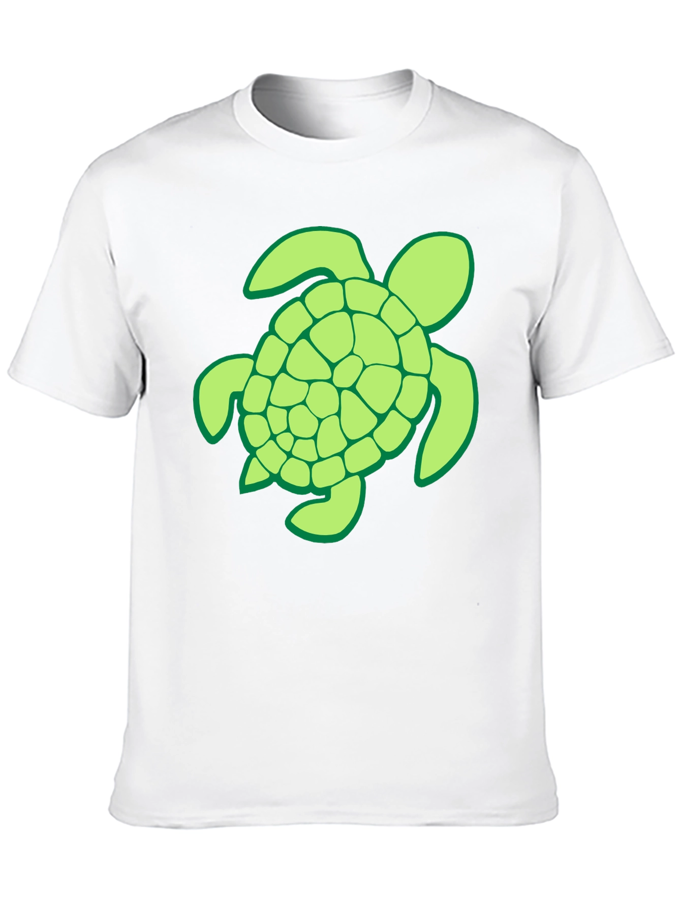 Turtle Graphic T-Shirt - Casual Black Tee