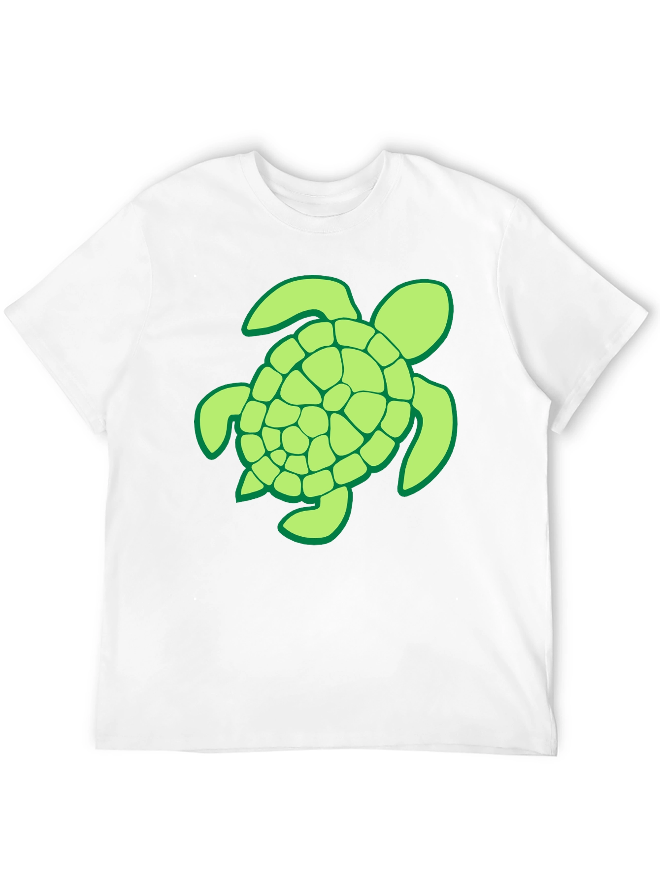 Turtle Graphic T-Shirt - Casual Black Tee