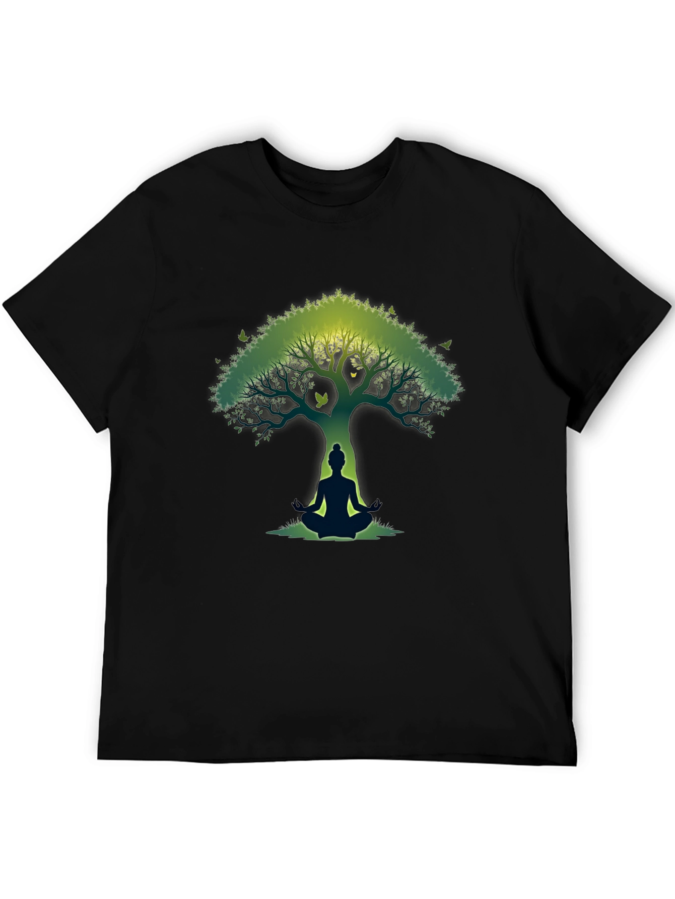 Zen Tree Meditation T-Shirt - Nature Inspired Graphic Tee