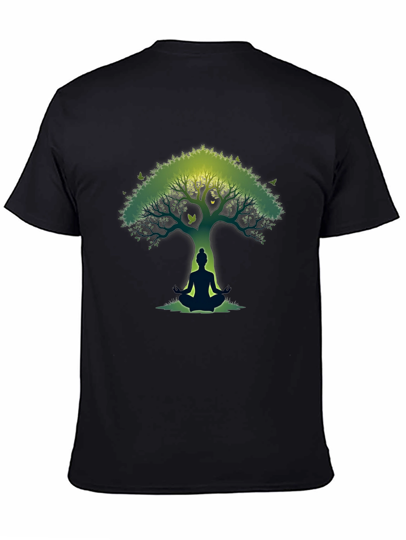 Zen Tree Meditation T-Shirt - Nature Inspired Graphic Tee