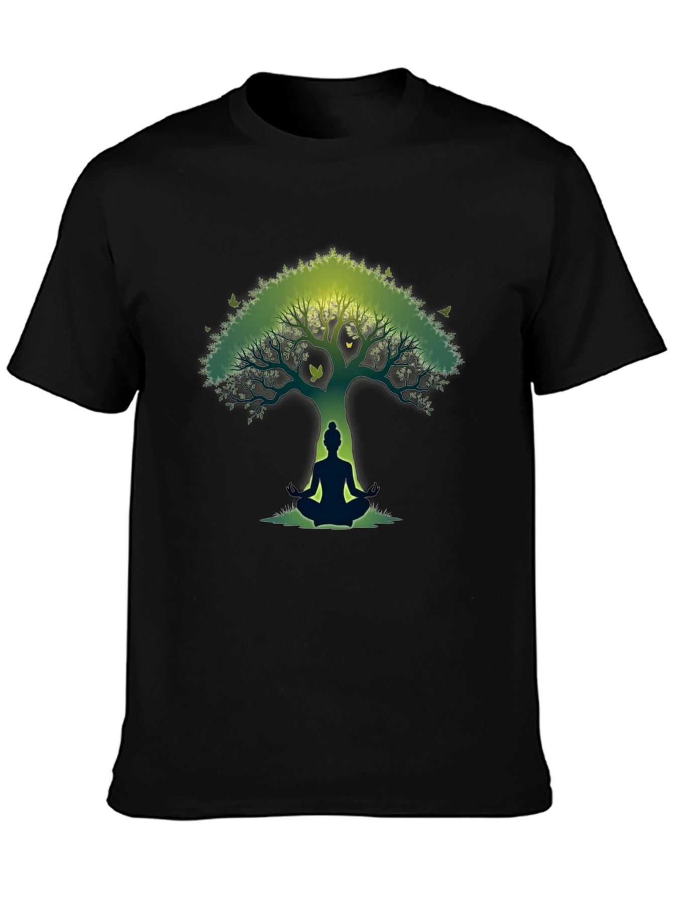 Zen Tree Meditation T-Shirt - Nature Inspired Graphic Tee