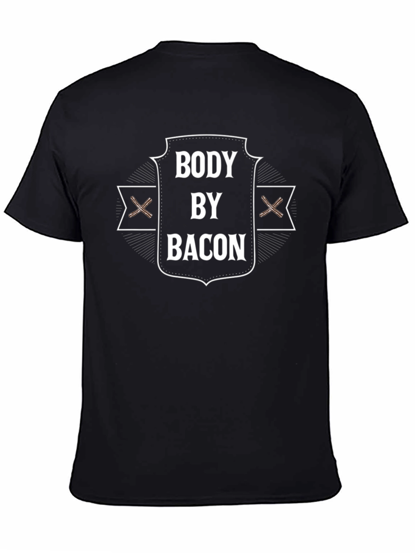 Body By Bacon Graphic Tee - Mens Black T-Shirt