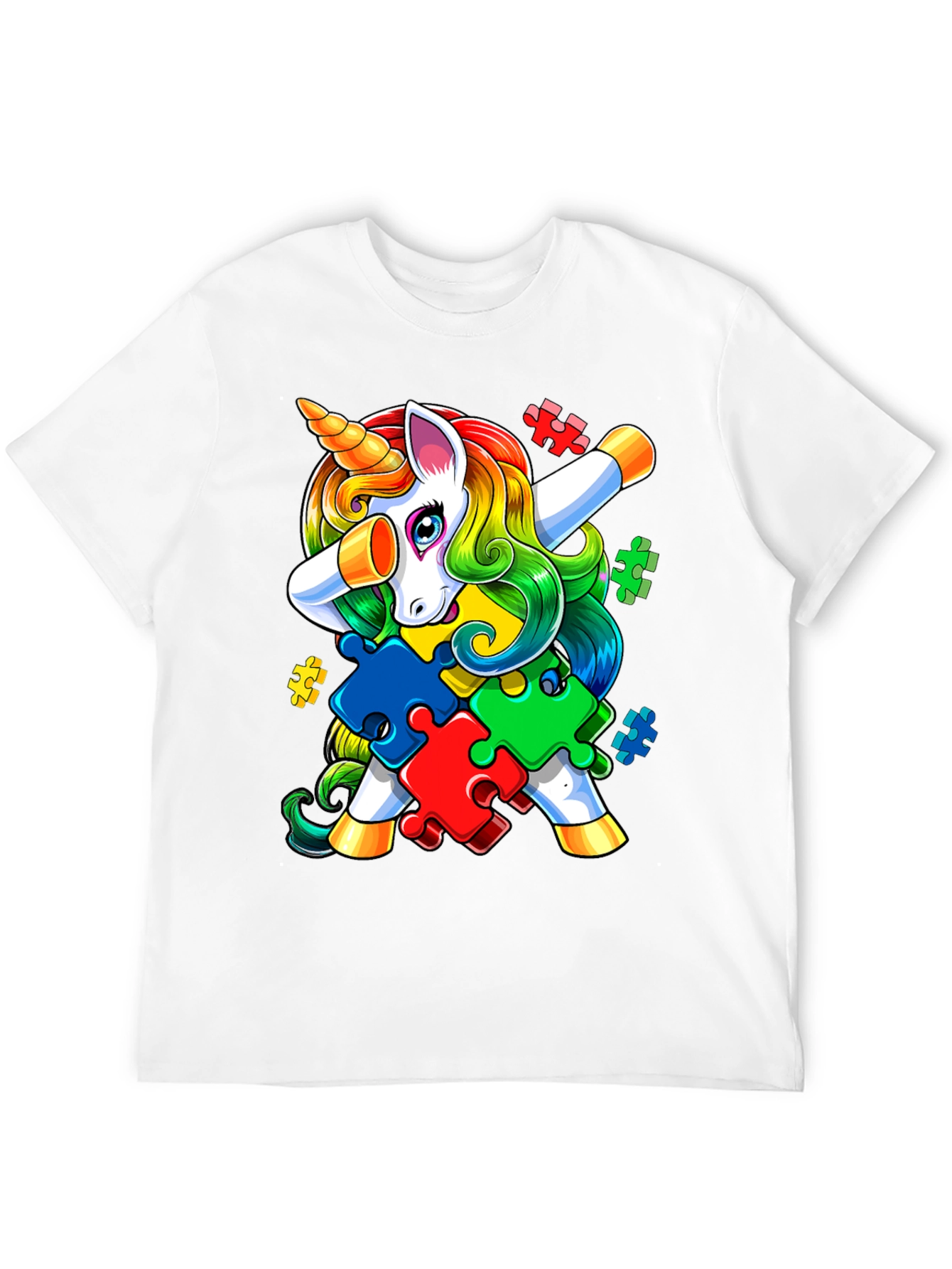 Autism Awareness Unicorn Dab T-Shirt