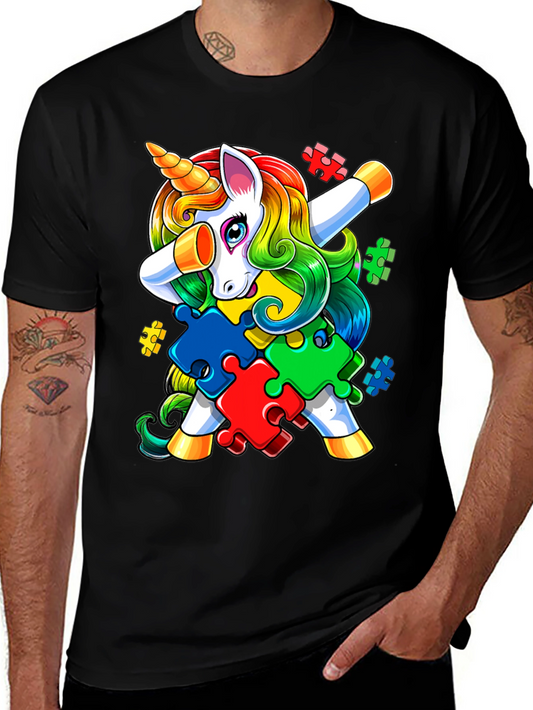 Autism Awareness Unicorn Dab T-Shirt