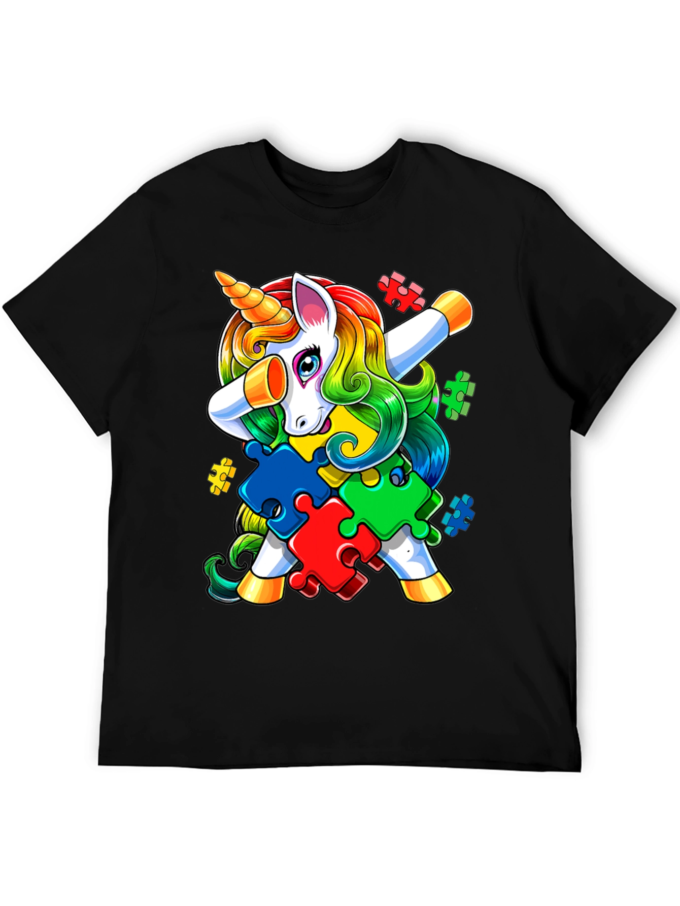 Autism Awareness Unicorn Dab T-Shirt