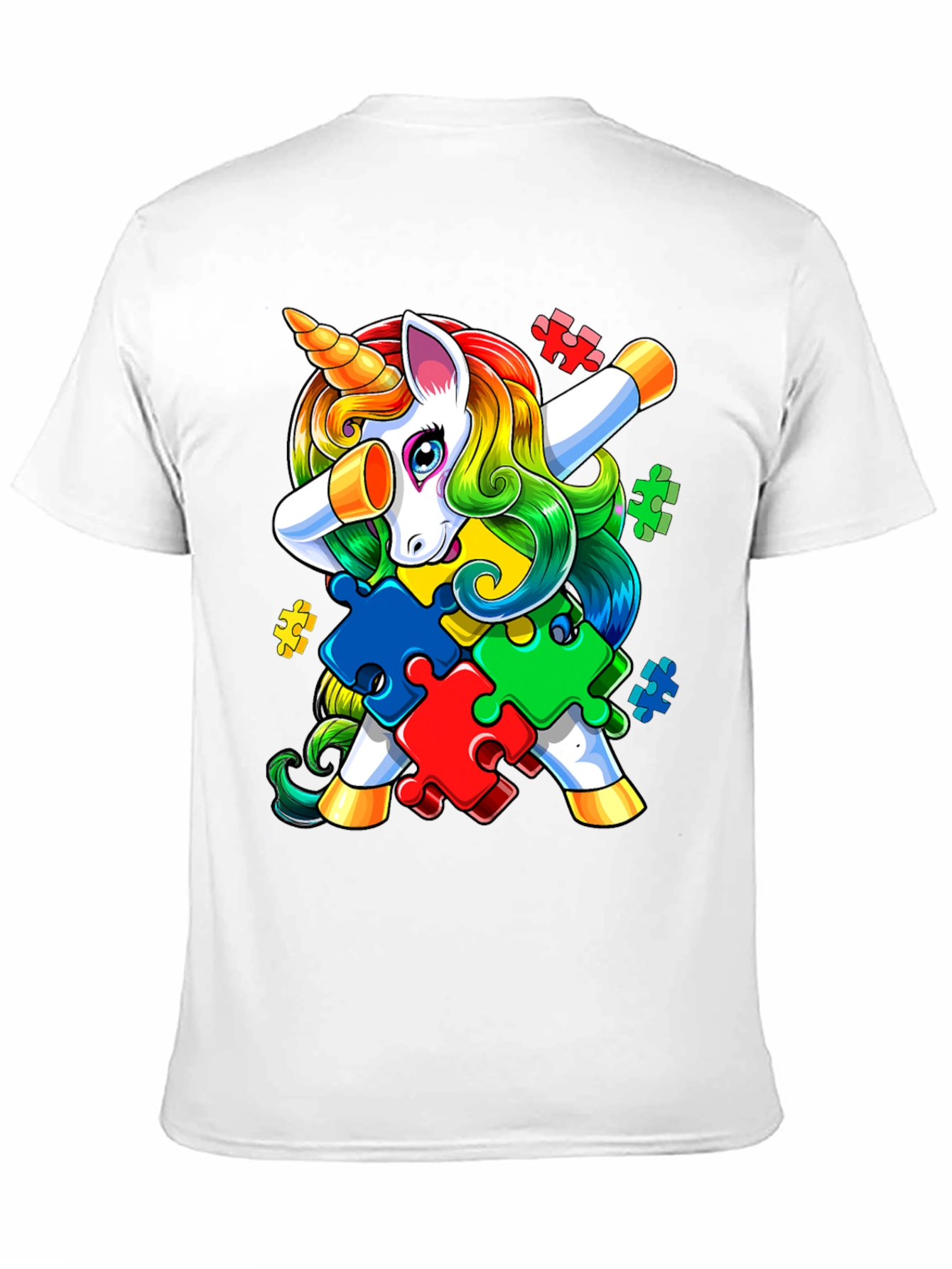 Autism Awareness Unicorn Dab T-Shirt