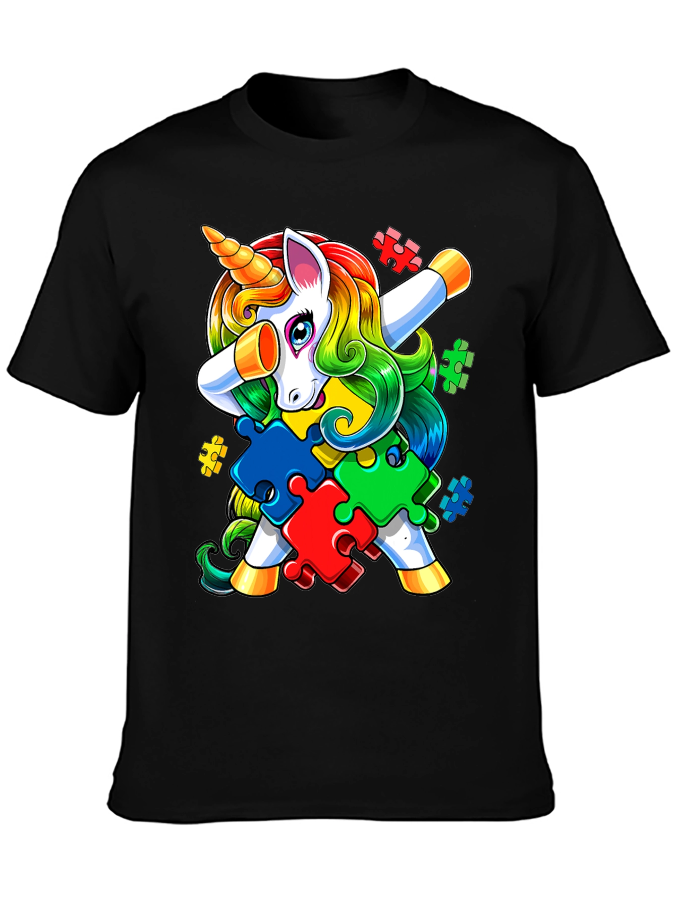 Autism Awareness Unicorn Dab T-Shirt