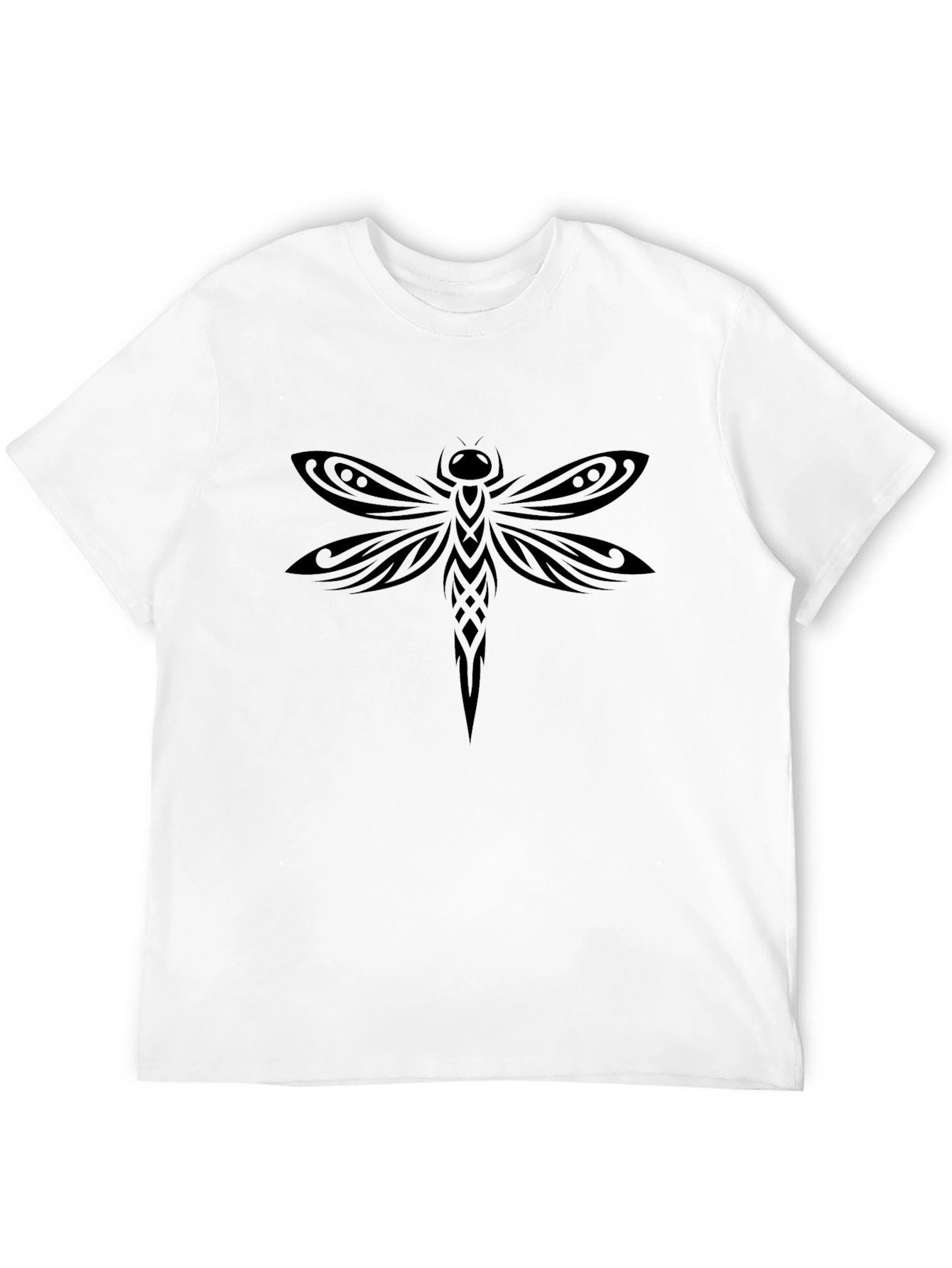 Black Dragonfly Graphic T-Shirt - Stylish Casual Wear