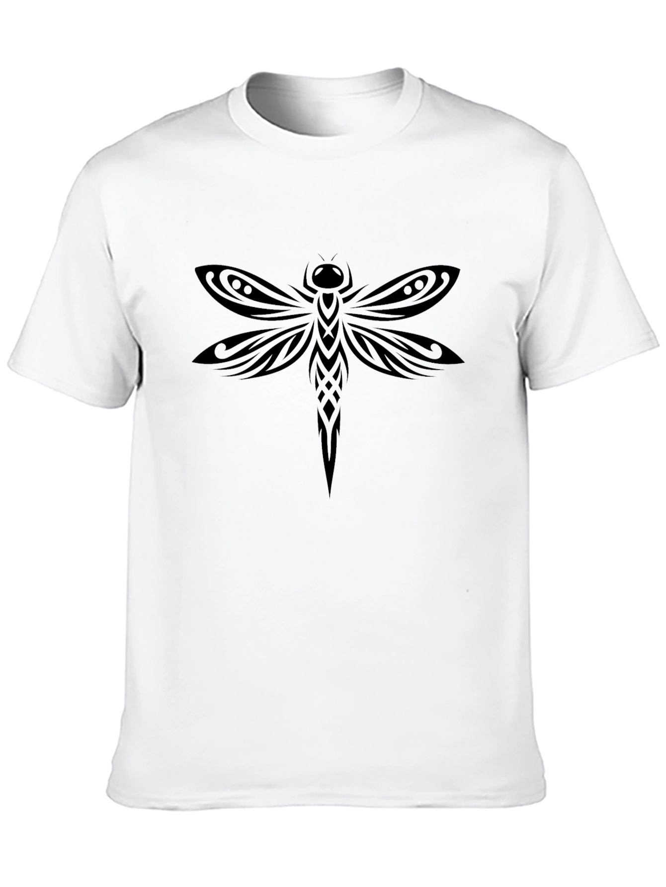 Black Dragonfly Graphic T-Shirt - Stylish Casual Wear