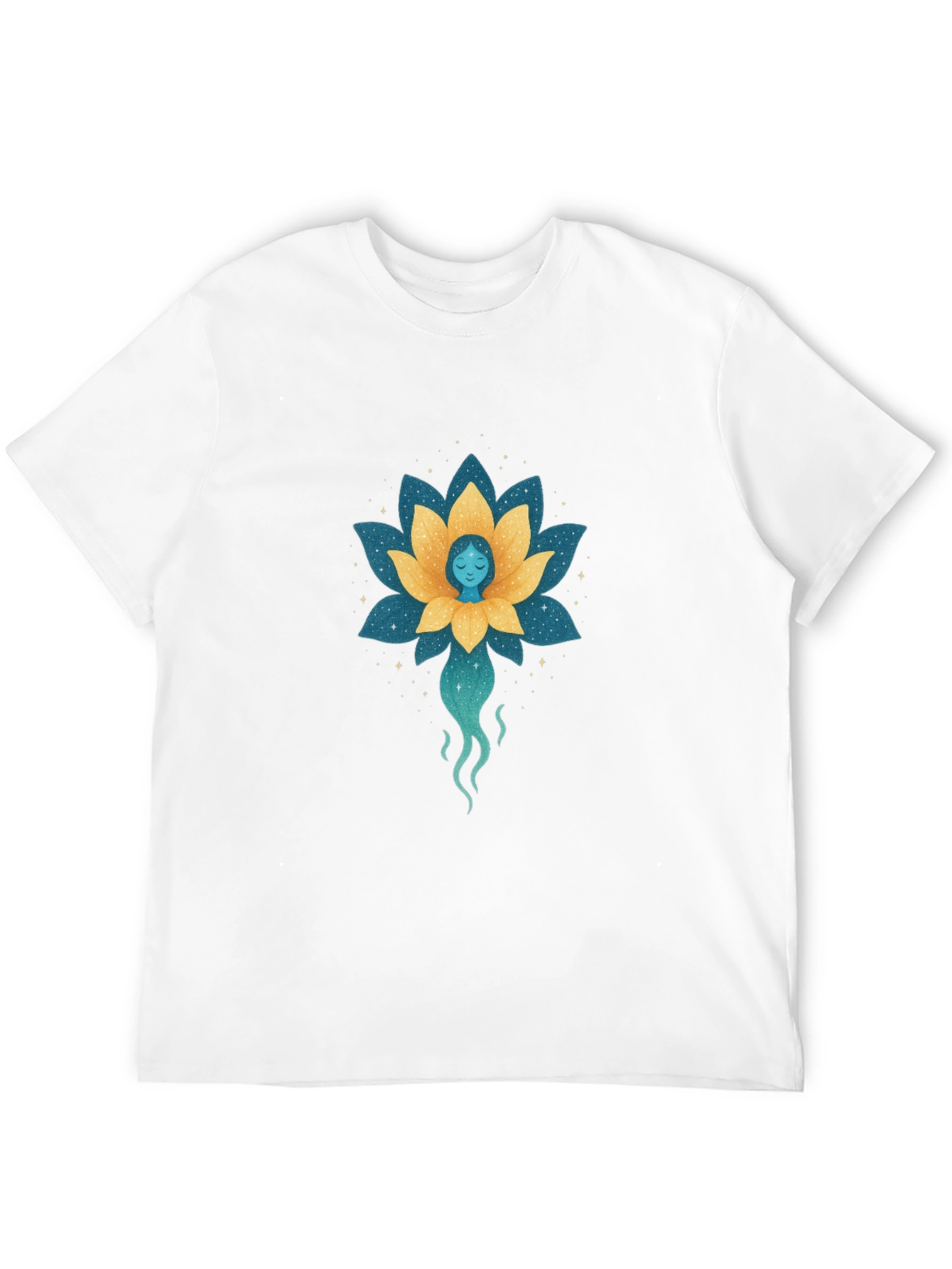 Lotus Flower Spirit Graphic Tee - Black